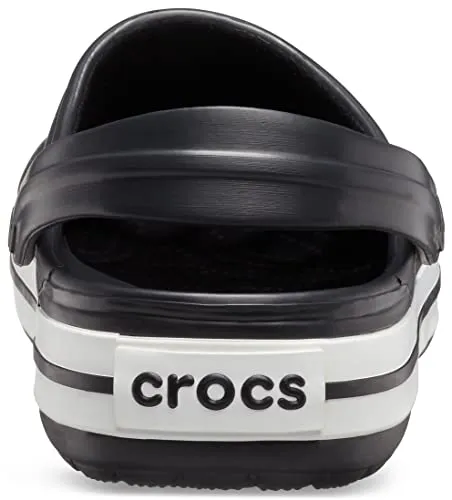 Crocs Unisex-Adult Crocband Clog, Black, 12 Women/10 Men