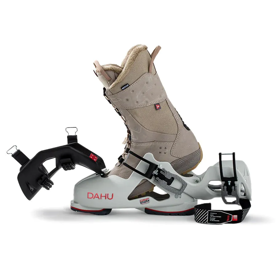 DAHU Womens Ski Boots - Écorce 01 (Light Grey - Warm Grey)