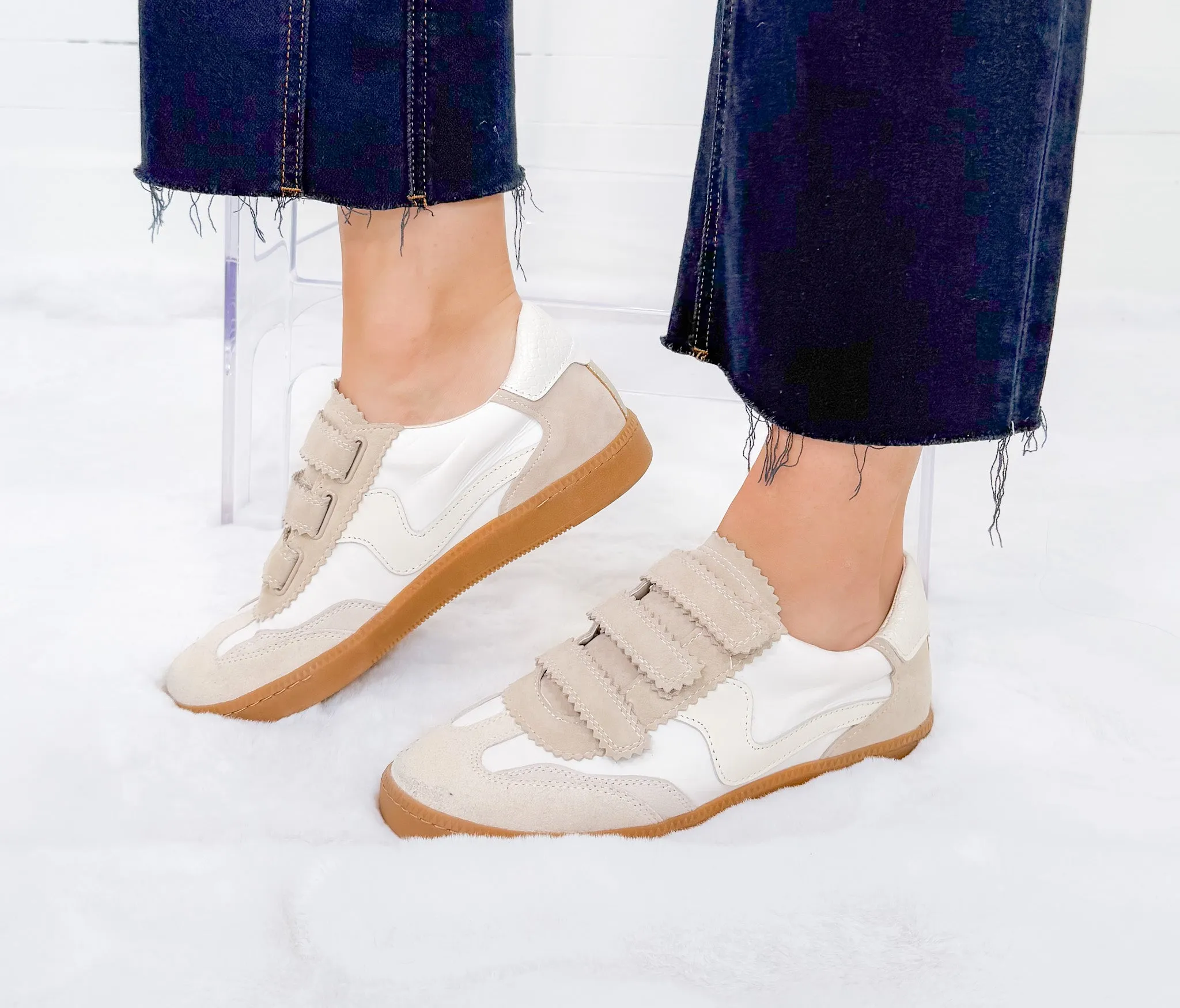 Dolce Vita Notice Velcro Ivory Sneakers