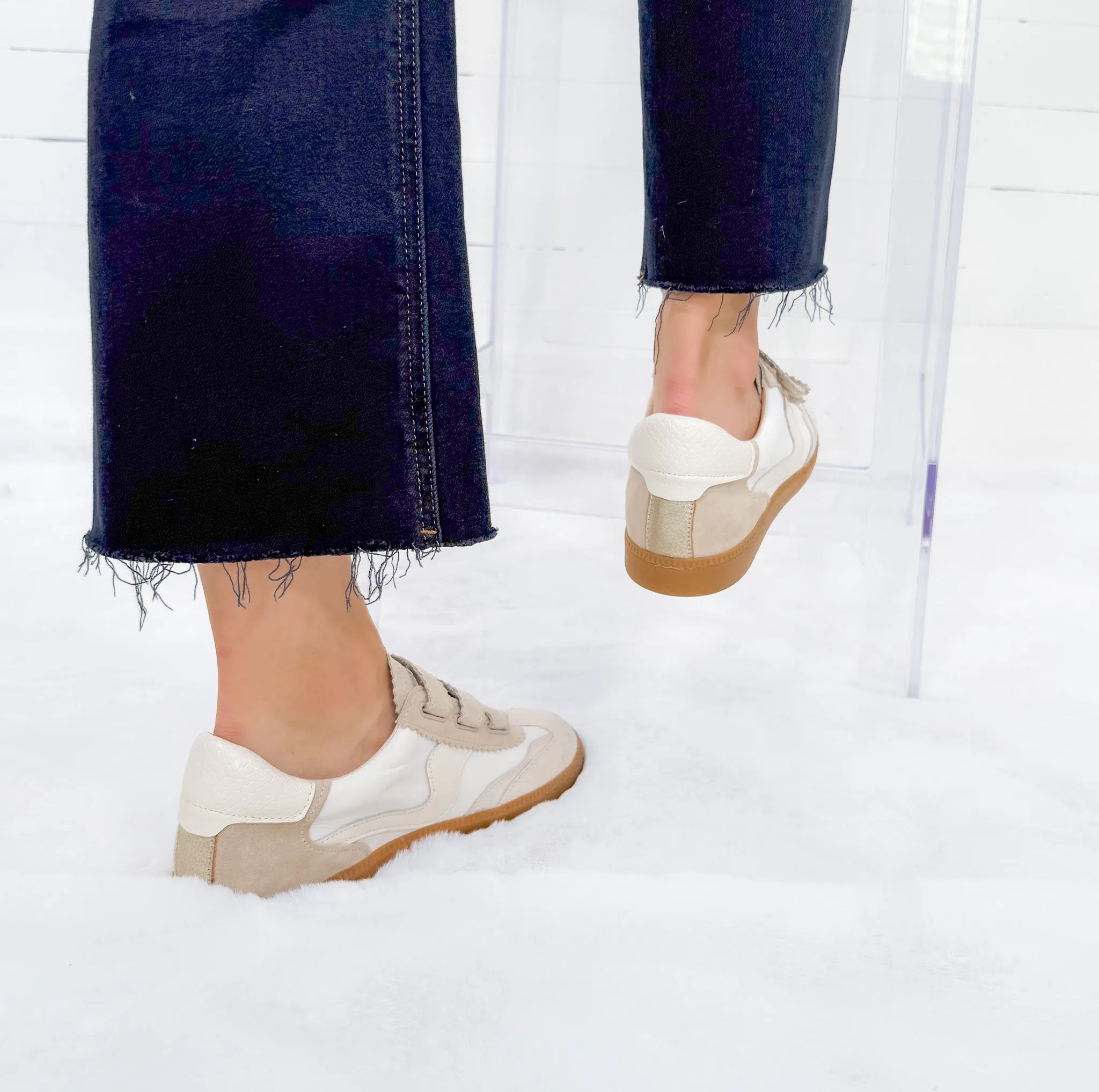 Dolce Vita Notice Velcro Ivory Sneakers