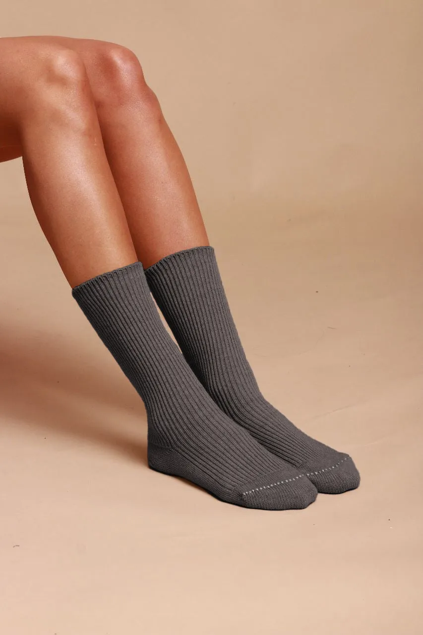 Elite Elastic-Free 100% Cotton Socks (2pairs/Pack)