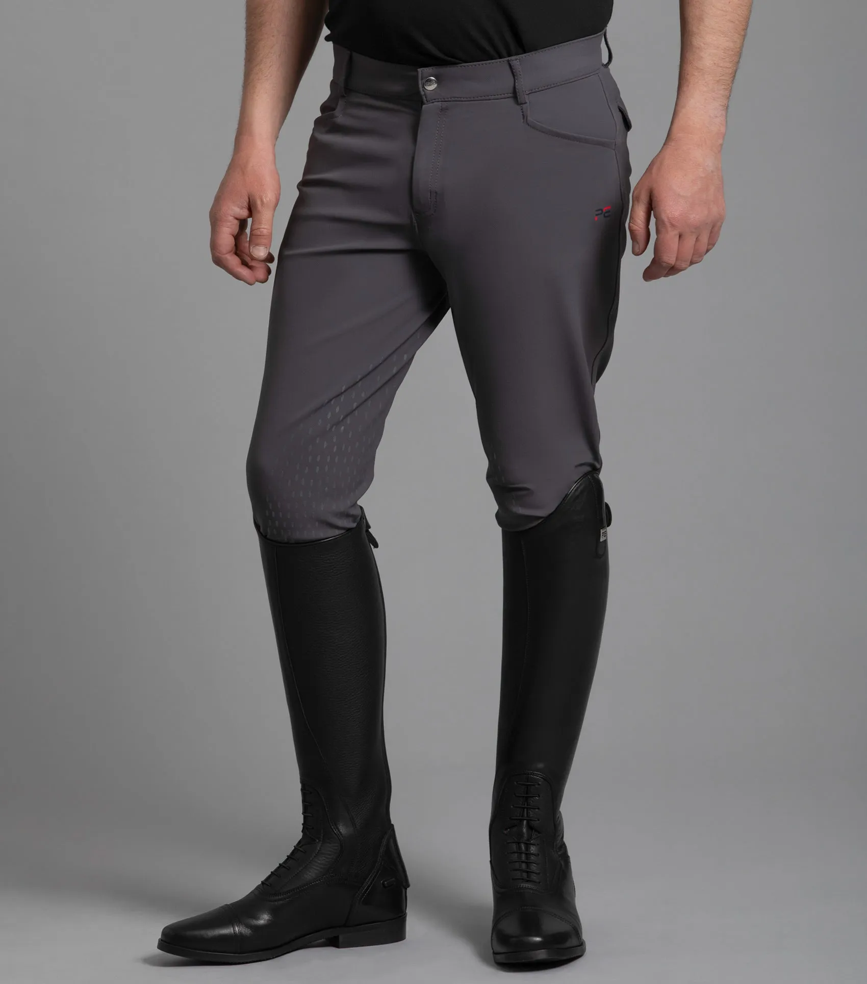 Emilio Men's Gel Knee Riding Breeches Anthracite