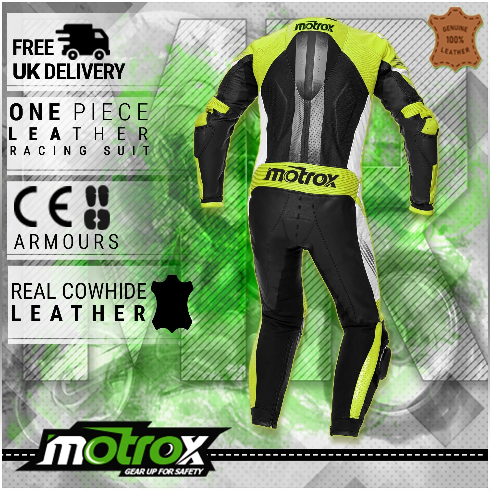 ESTORIL One-piece leather motorcycle suit mens