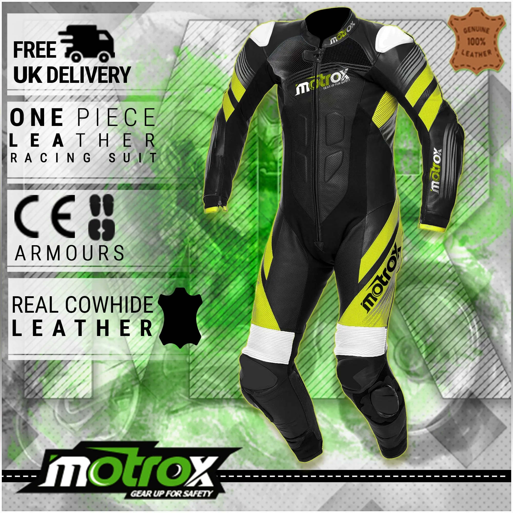 ESTORIL One-piece leather motorcycle suit mens
