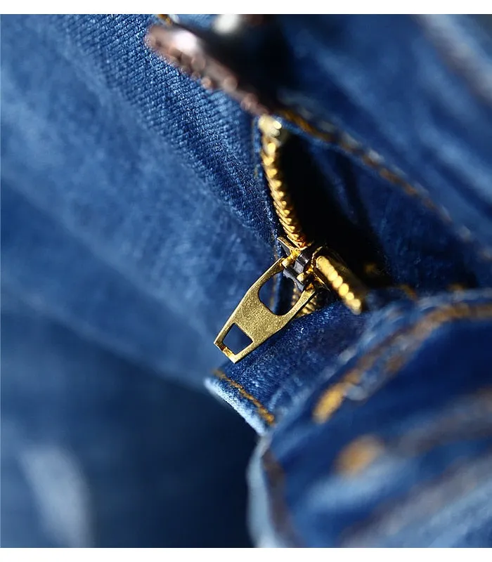Fading Stretch Skinny Denim Jeans