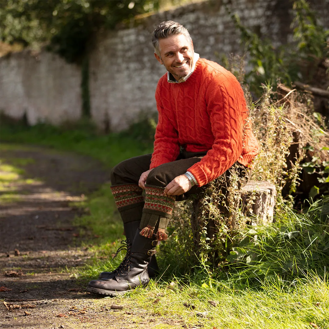 Fairisle Socks - Thistle by House of Cheviot