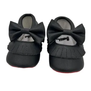 Faux Leather Fringe Shoes