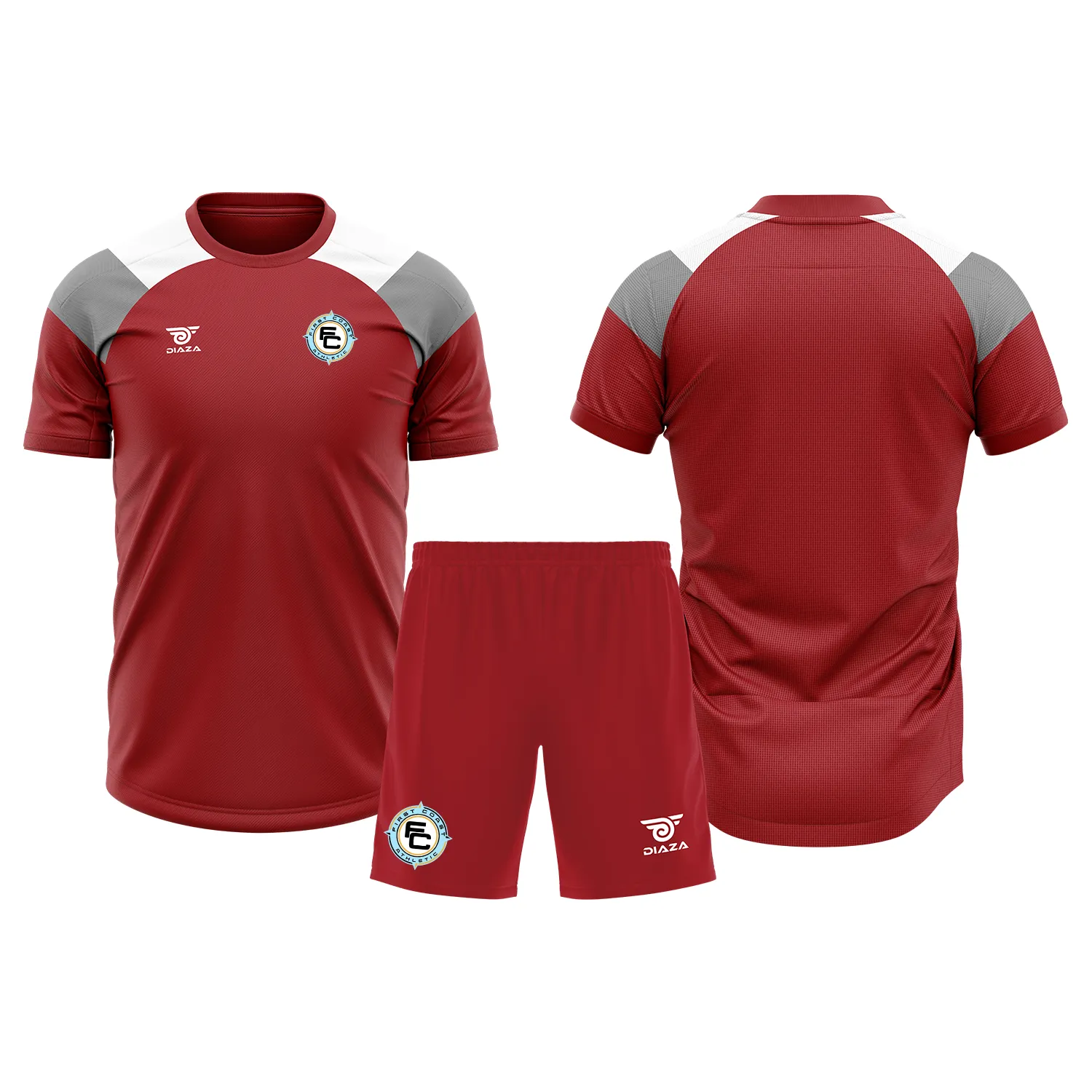 First Coast Athletic Tri-Tone Practice Kit Red