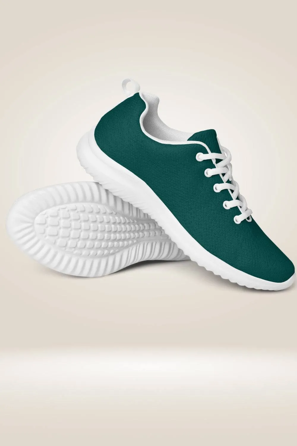 Forest Green Lace Up Sneakers