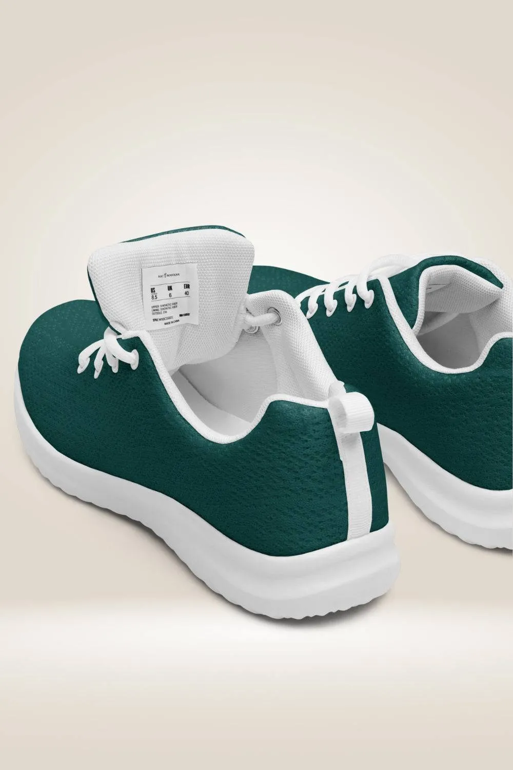 Forest Green Lace Up Sneakers
