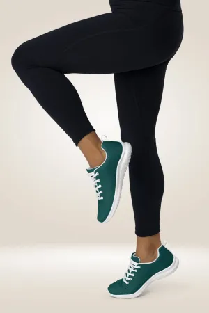 Forest Green Lace Up Sneakers