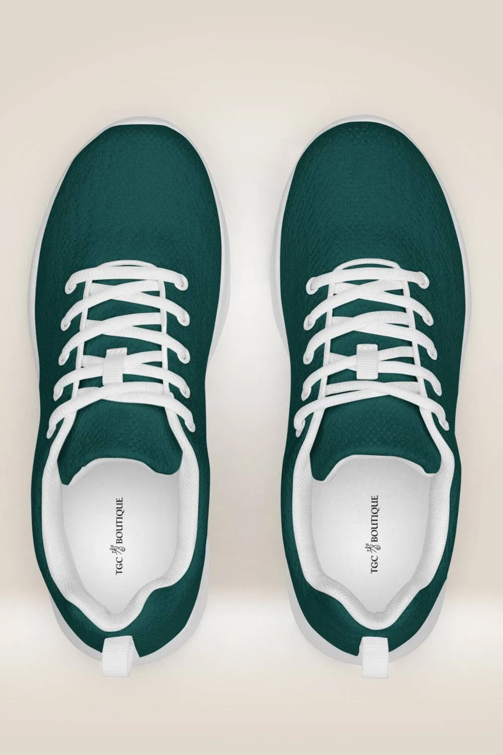 Forest Green Lace Up Sneakers