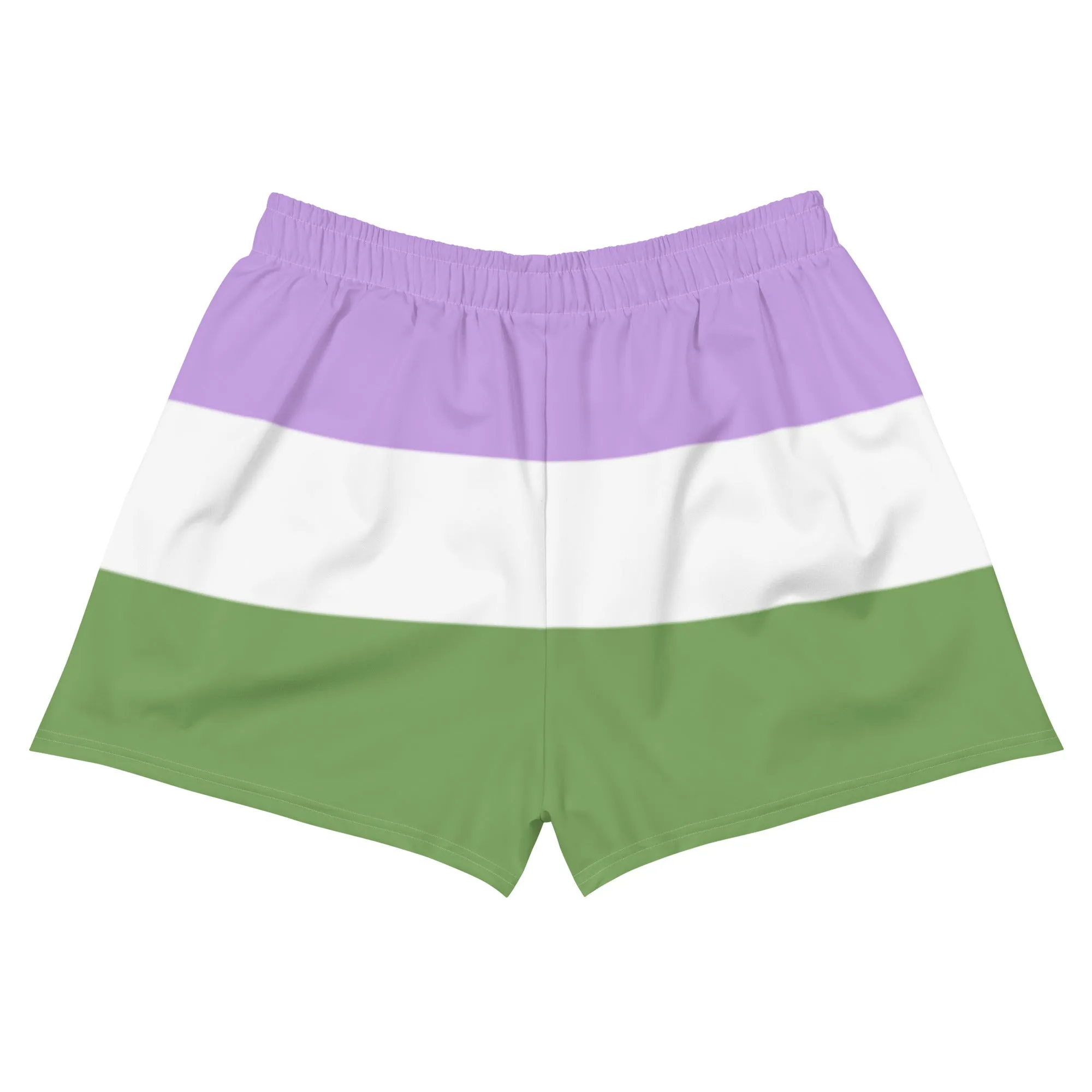 Genderqueer Flag Athletic Shorts