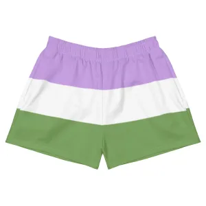 Genderqueer Flag Athletic Shorts