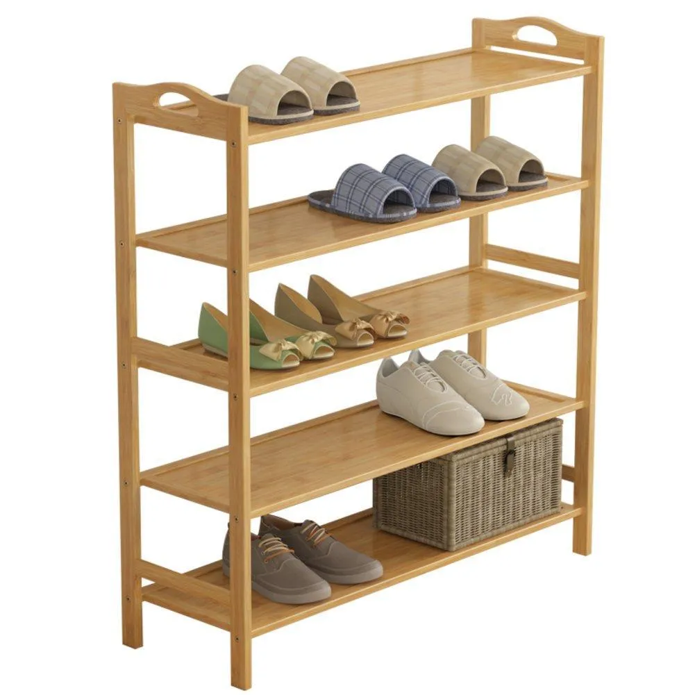 GX&XD Simple Multi-Layer Bamboo Shoe Rack,Dust-Proof Multifunction Shoe Tower Shoe Cabinet Space Saving Easy to Assemble Shoe Organizer Unit entryway Shelf Organize Your Closet Cabinet or entryway-R