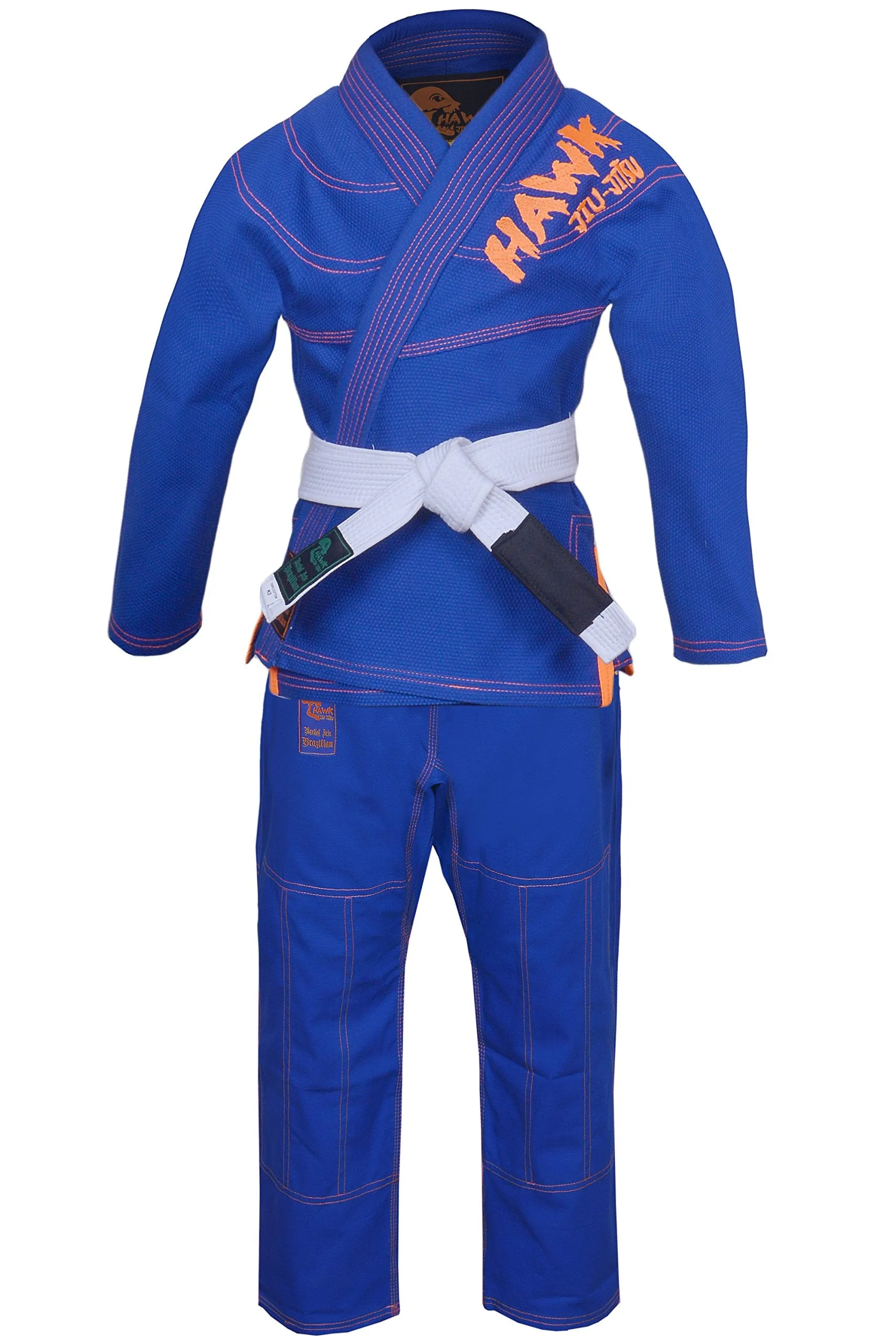 Hawk Sports Brazilian Jiu Jitsu Gi for Kids, Ultra-Light Extra Tough Premium Fabric Kids BJJ Gi