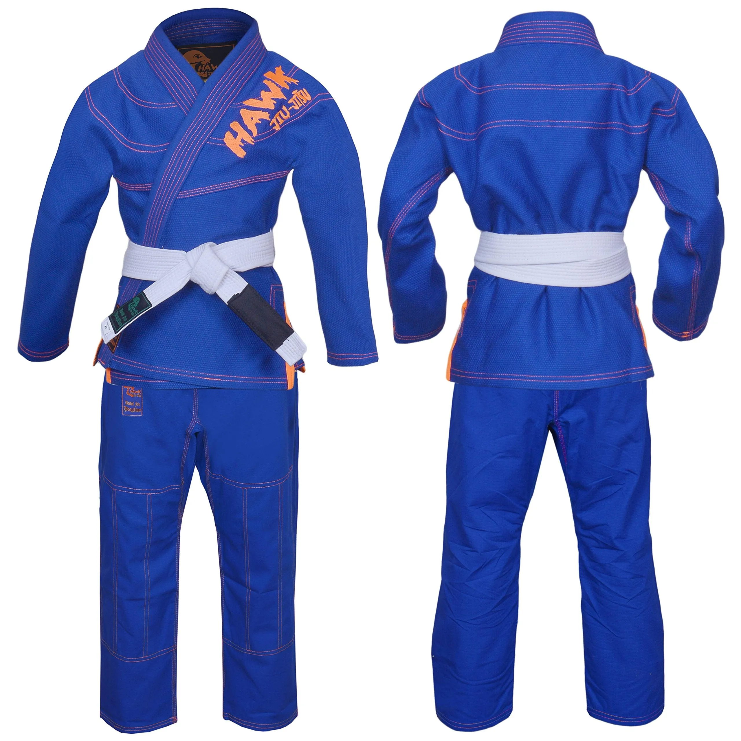 Hawk Sports Brazilian Jiu Jitsu Gi for Kids, Ultra-Light Extra Tough Premium Fabric Kids BJJ Gi