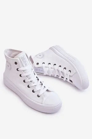 High-Top Big Star White Sneakers