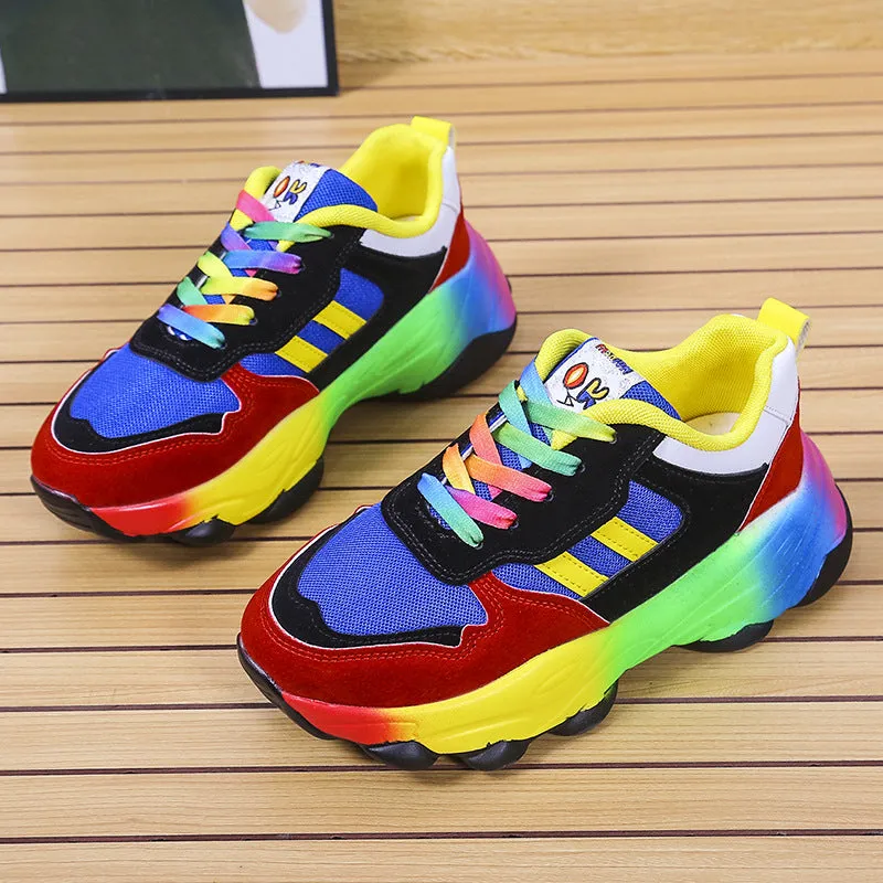 Hip Hop Street Sports Rainbow Sneakers