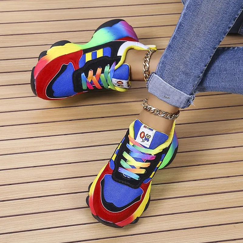 Hip Hop Street Sports Rainbow Sneakers