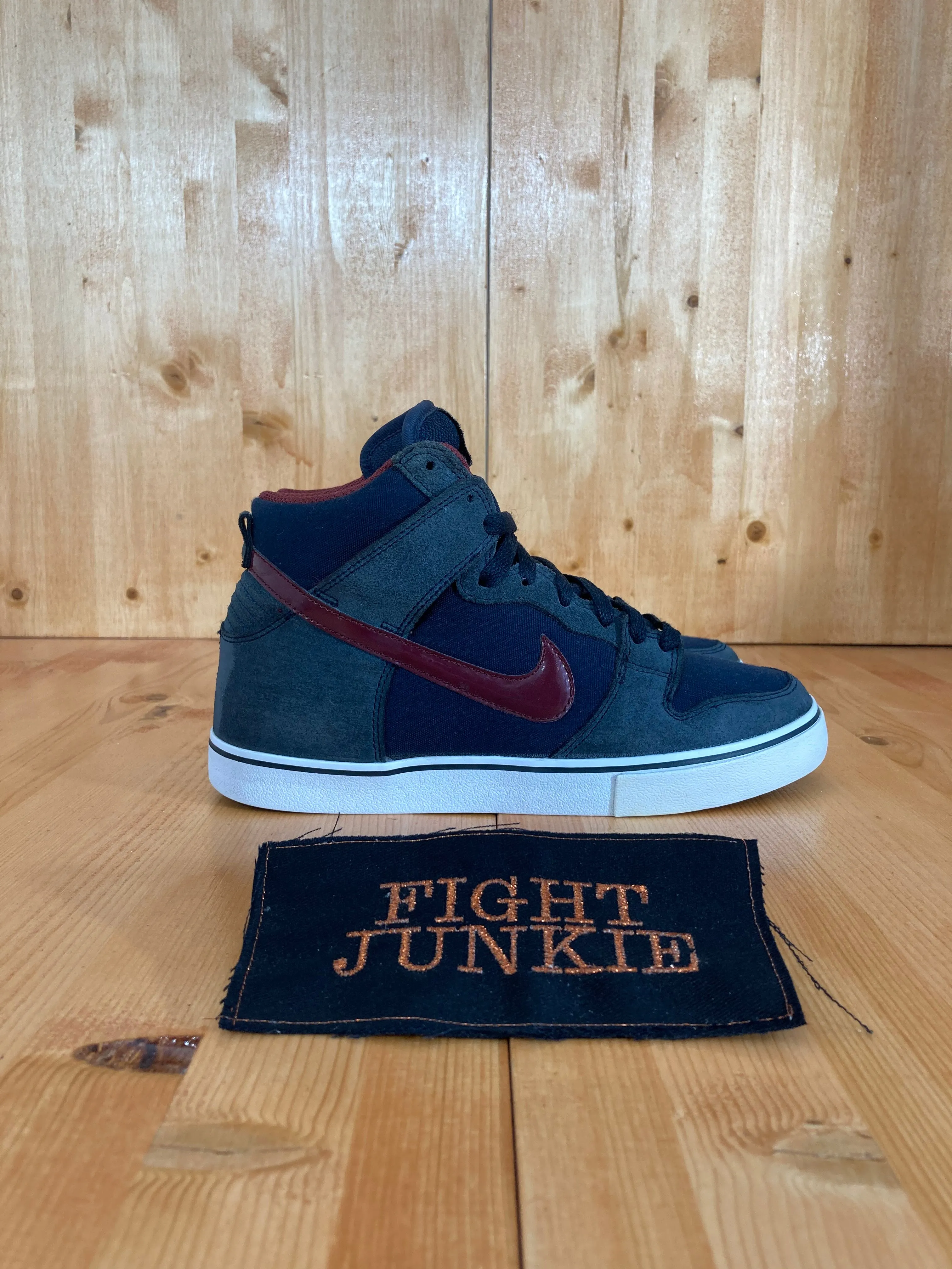 HTF Hard To Find Nike DUNK HIGH LR OBSIDIAN TEAM RED Men Size 7 Shoes Sneakers