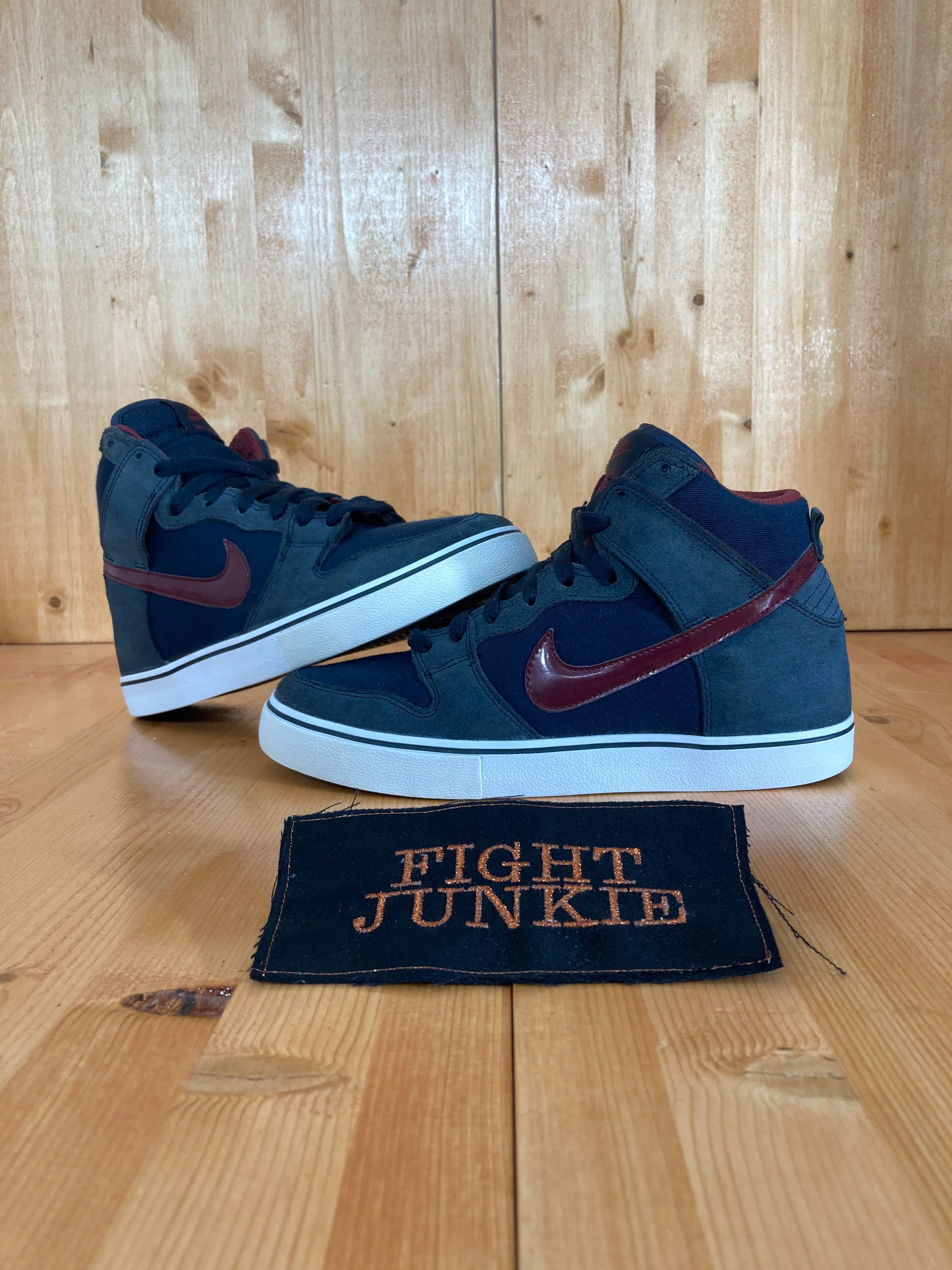 HTF Hard To Find Nike DUNK HIGH LR OBSIDIAN TEAM RED Men Size 7 Shoes Sneakers