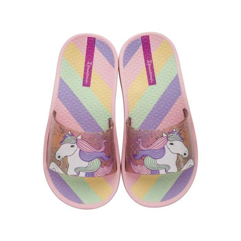 Ipanema Childrens Urban Slide Flip Flop - Pink Unicorn