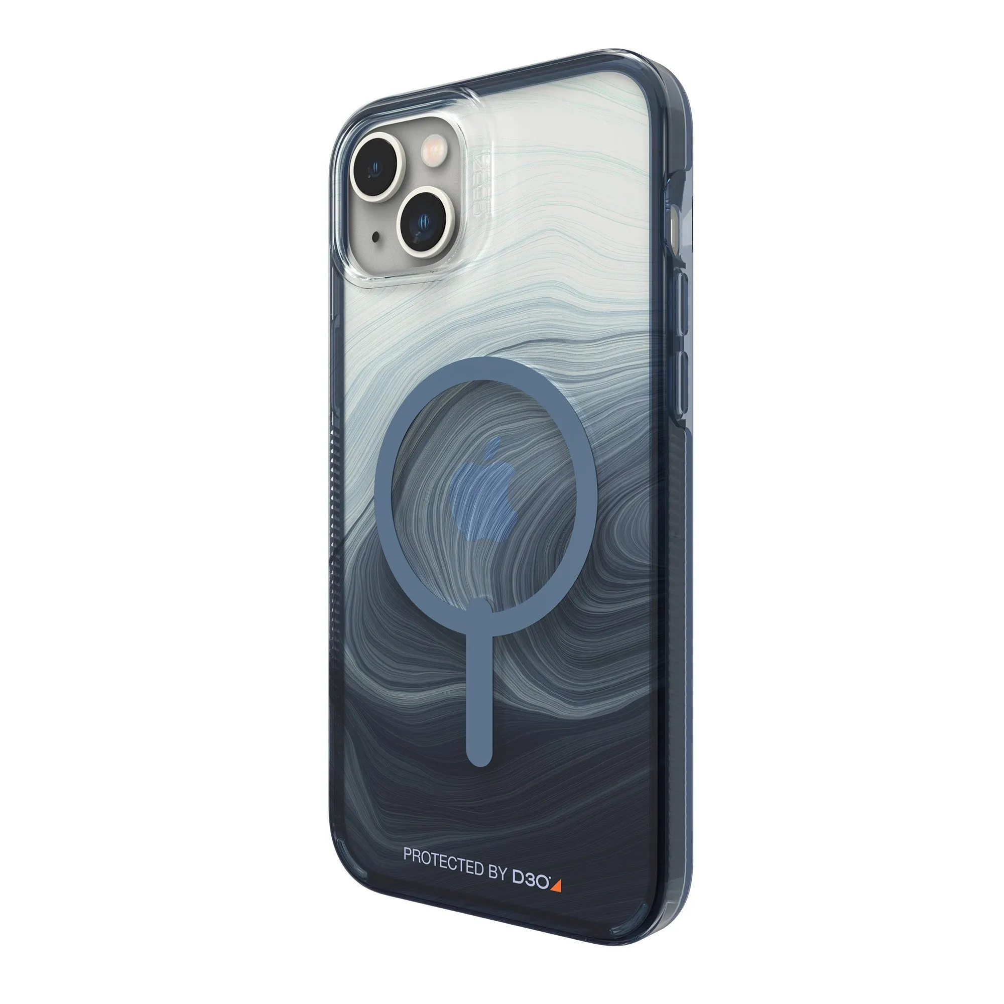 iPhone 14 Plus Gear4 D3O Milan Snap Case - Blue Swirl - 15-10848