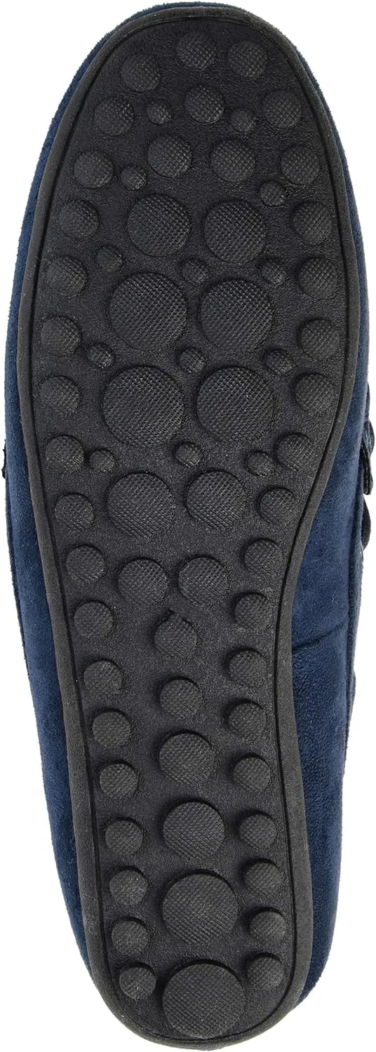 Journee Collection Women's Thatch Faux Suede Slip-on Loafers  Color Navy Size 7M