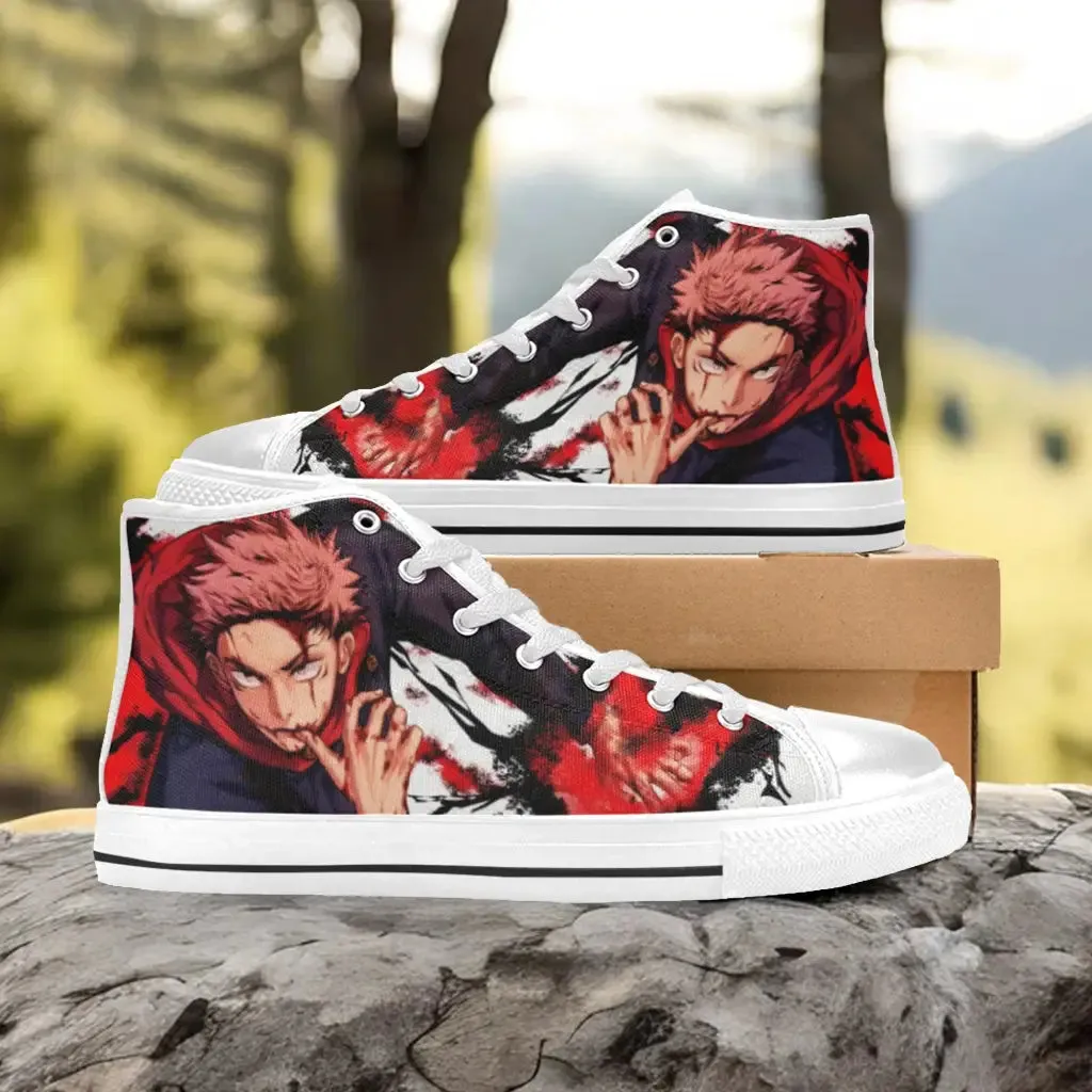 Jujutsu Kaisen Yuji Itadori Shoes High Top Sneakers for Kids and Adults
