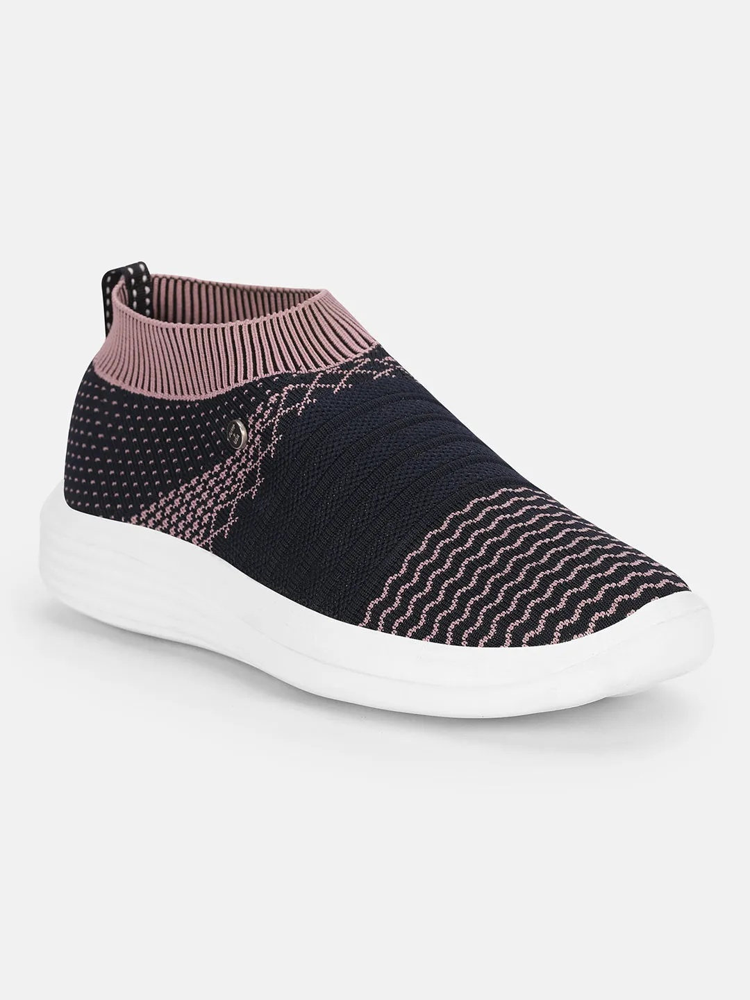 JUMP USA Women's Textured Blue Smart Casual Sneakers Shoes