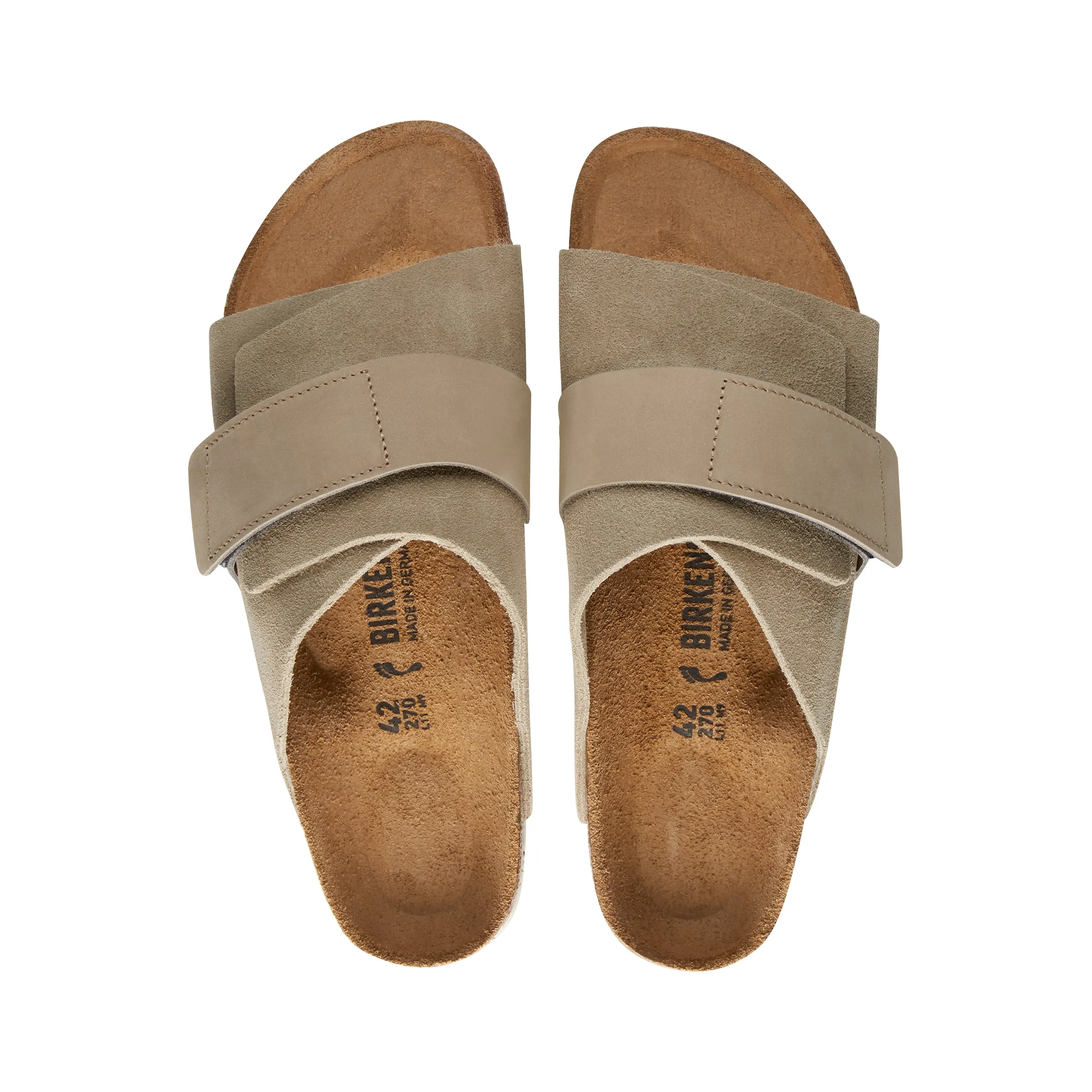 Kyoto Taupe Suede/Nubuck Leather