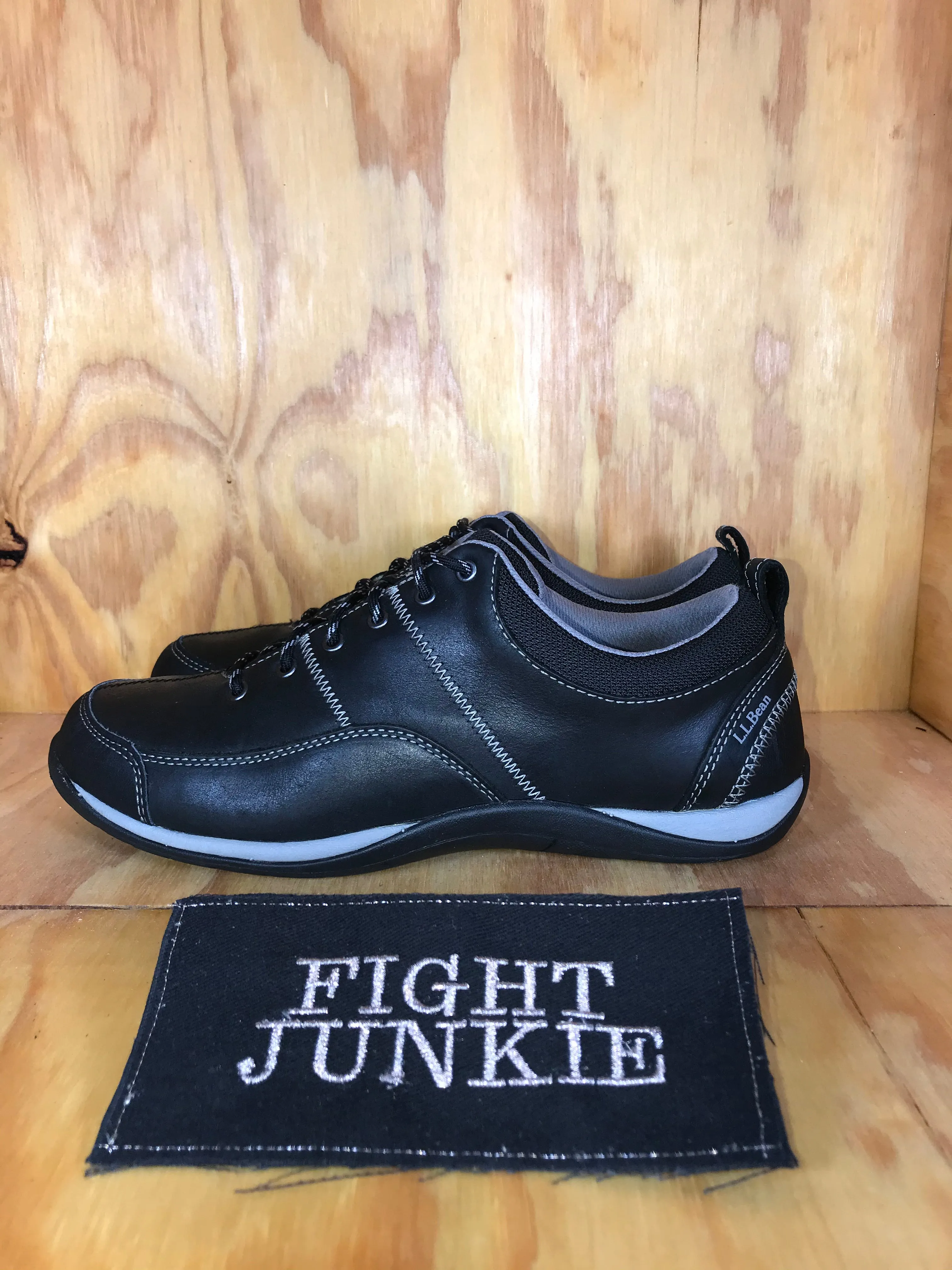 L.L. BEAN BEANSPORT Women's Size 8.5M Leather Comfort Walking Shoes Black