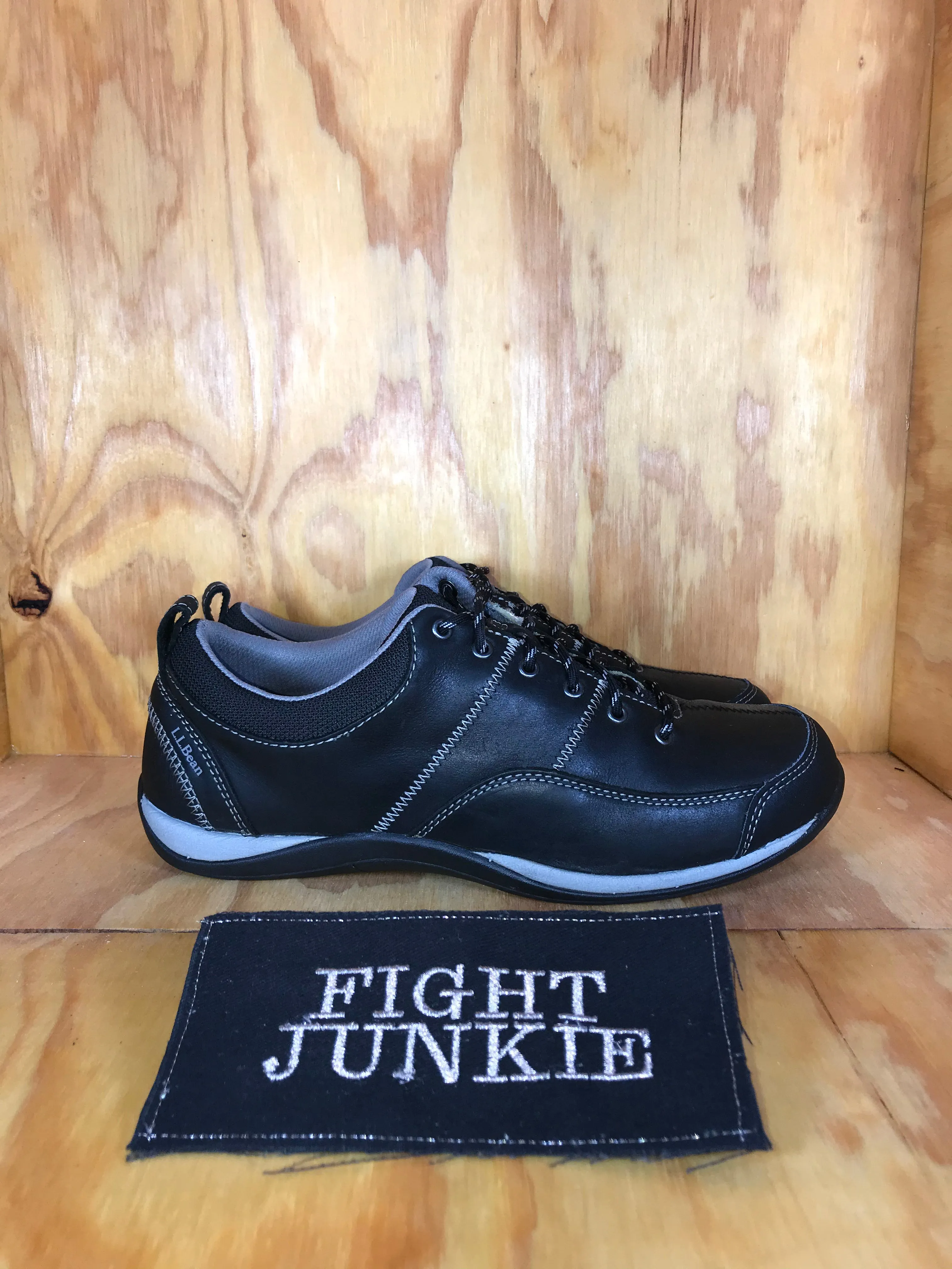 L.L. BEAN BEANSPORT Women's Size 8.5M Leather Comfort Walking Shoes Black