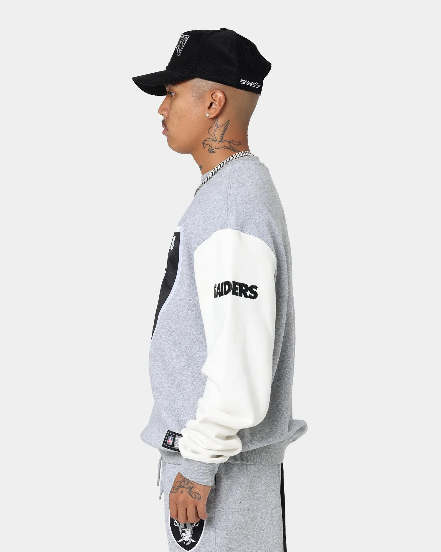 Majestic Athletic Las Vegas Raiders All Team Champs Crewneck Black/Grey Marle