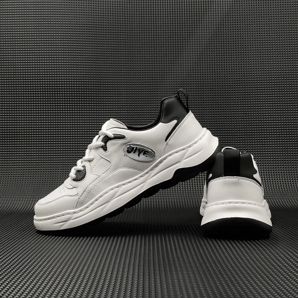 Men Fashion Leather Casual Training Sneakers