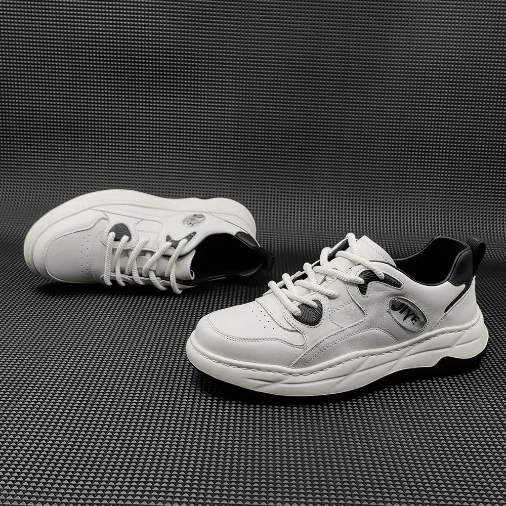 Men Fashion Leather Casual Training Sneakers