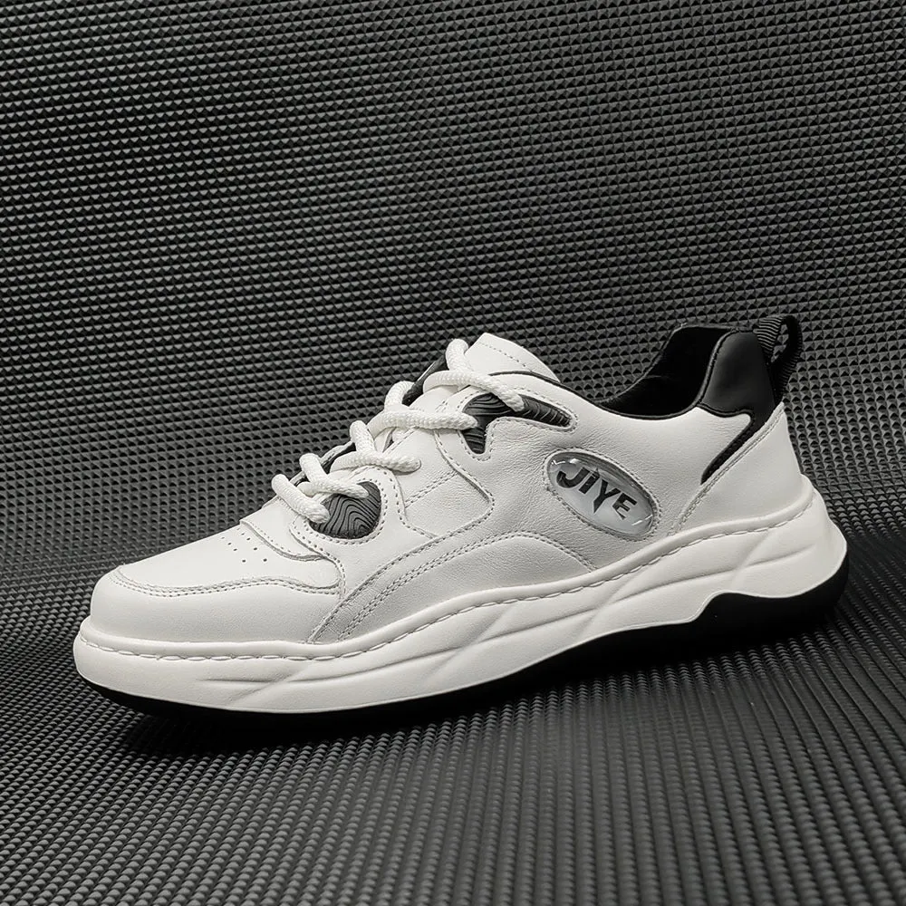 Men Fashion Leather Casual Training Sneakers