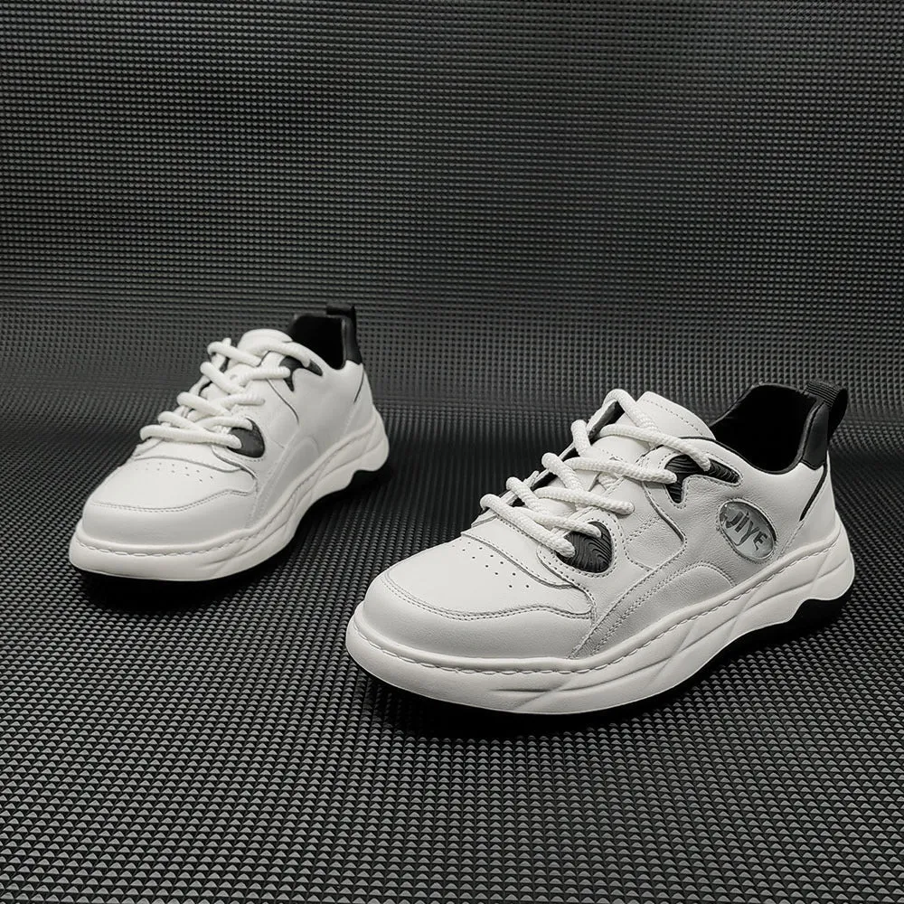 Men Fashion Leather Casual Training Sneakers
