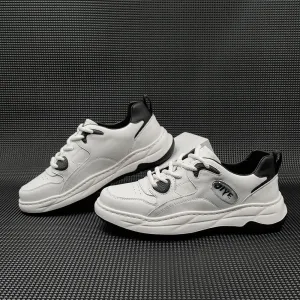 Men Fashion Leather Casual Training Sneakers