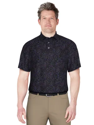 Men's Clustered Geo Print Golf Polo
