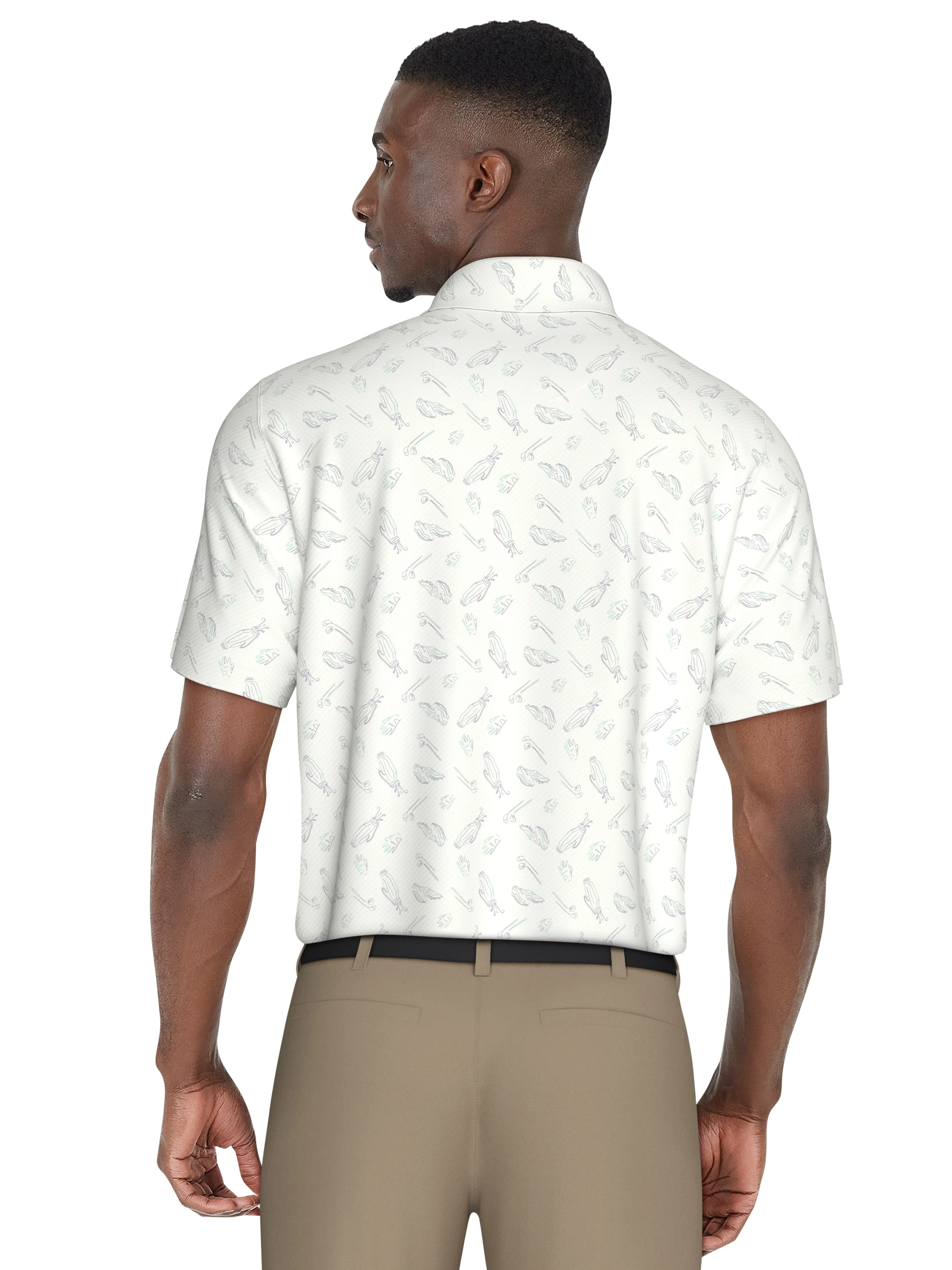 Men's Solarized Golf Print Golf Polo