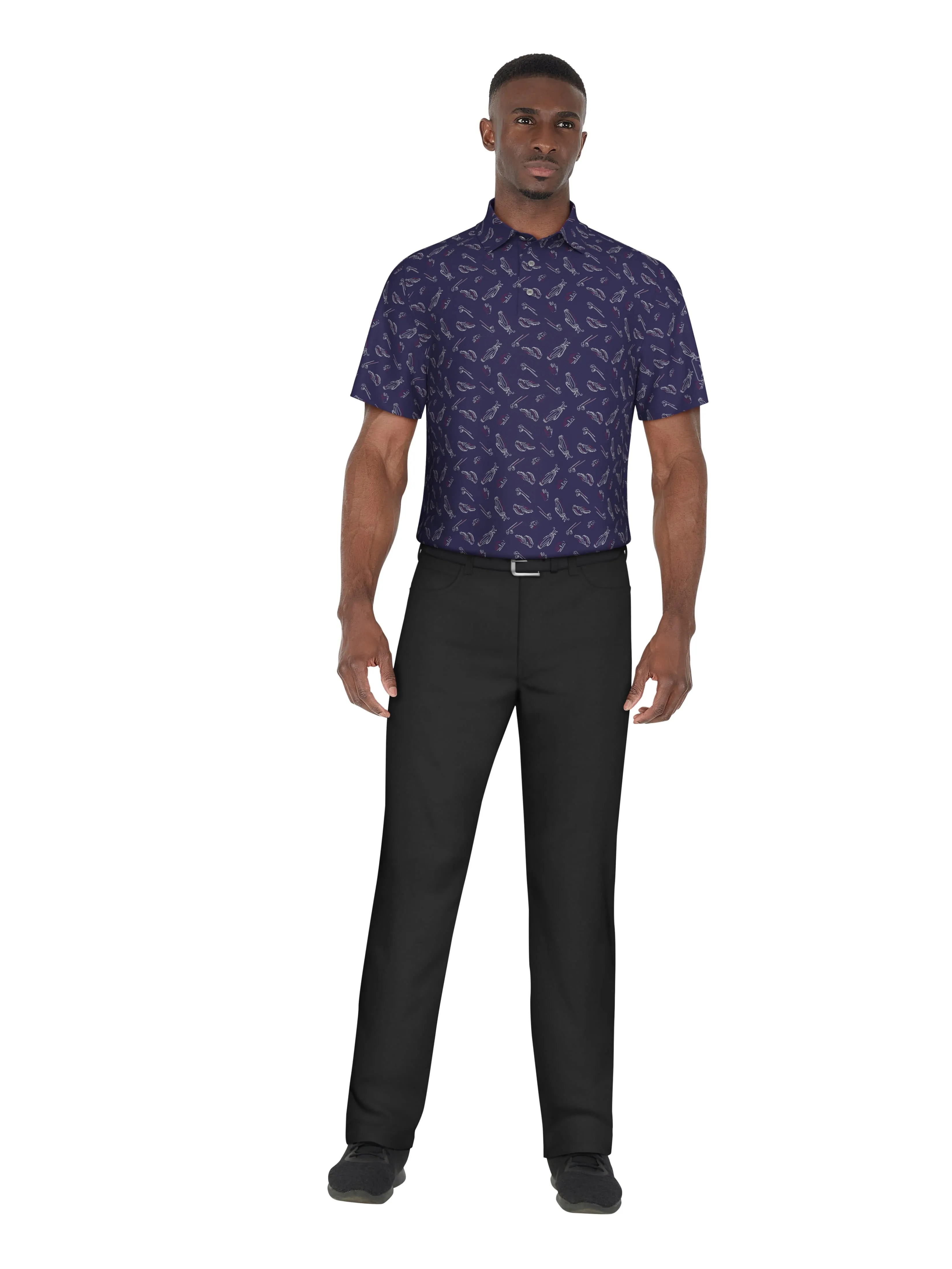 Men's Solarized Golf Print Golf Polo
