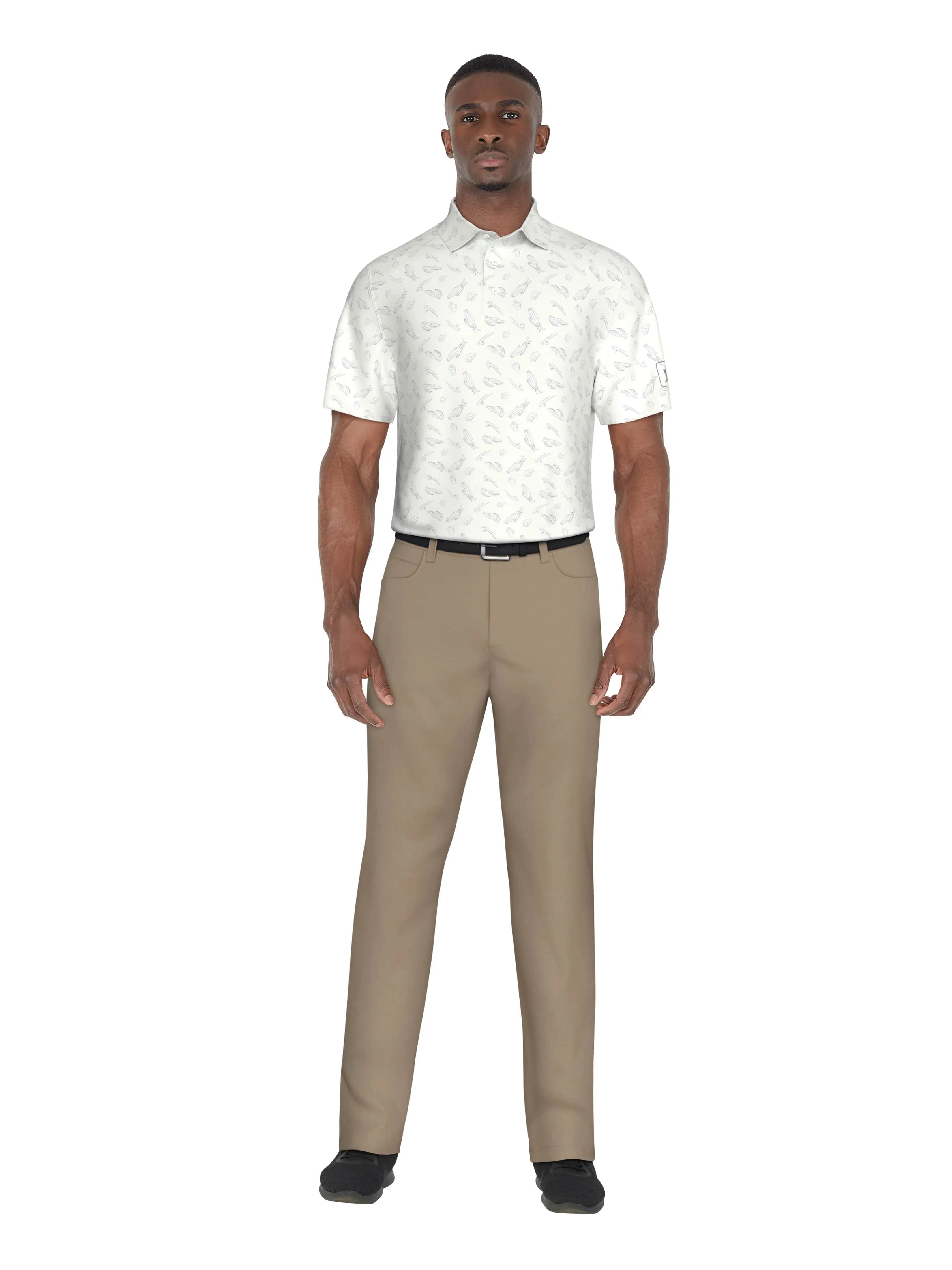 Men's Solarized Golf Print Golf Polo