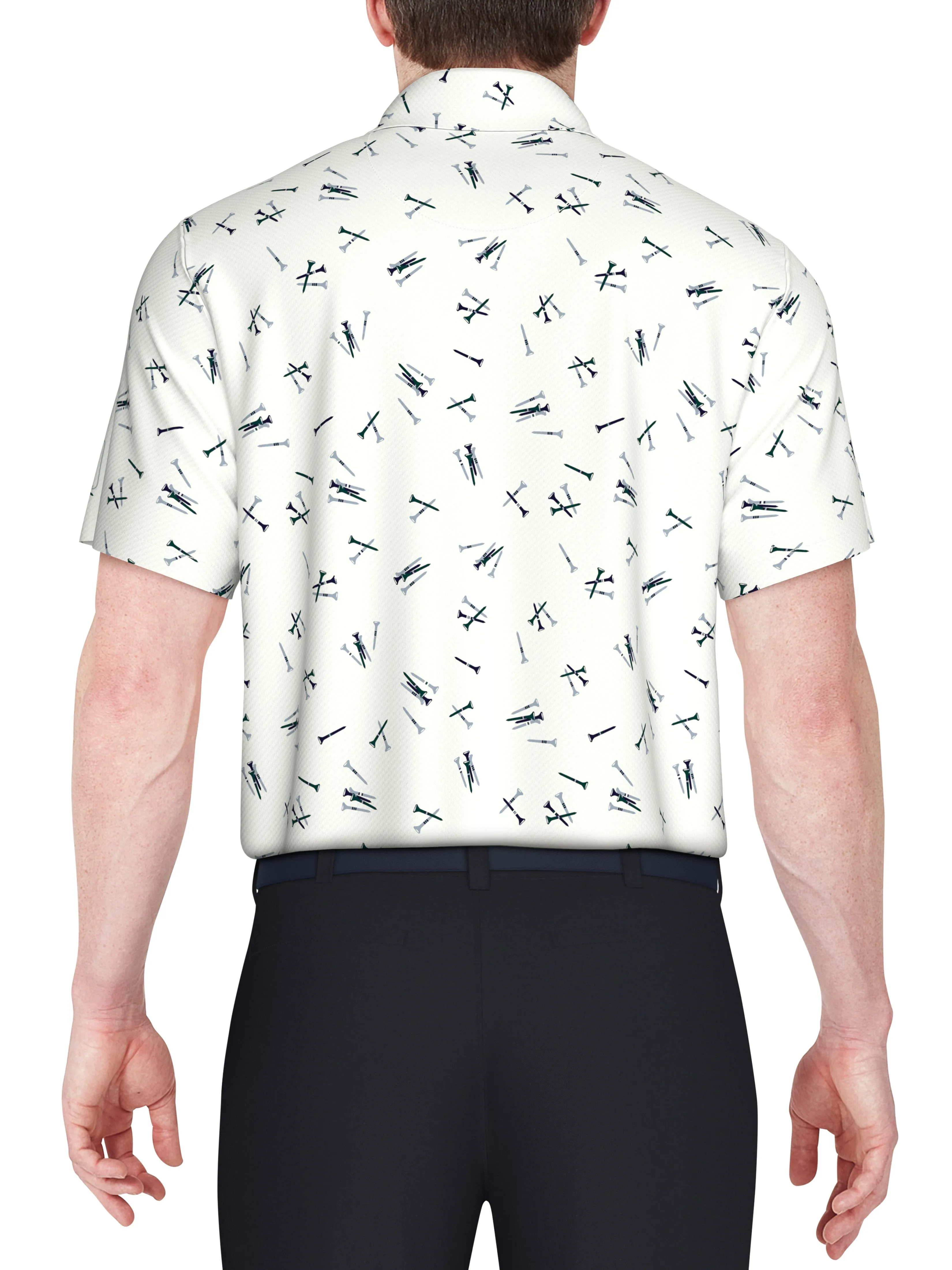 Men's Tossed Tees Print Golf Polo