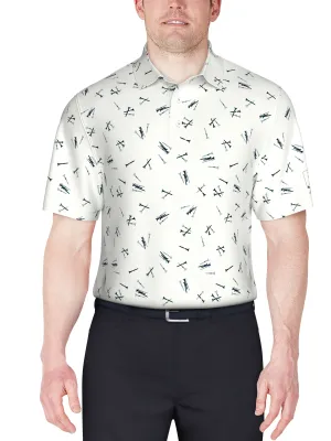 Men's Tossed Tees Print Golf Polo