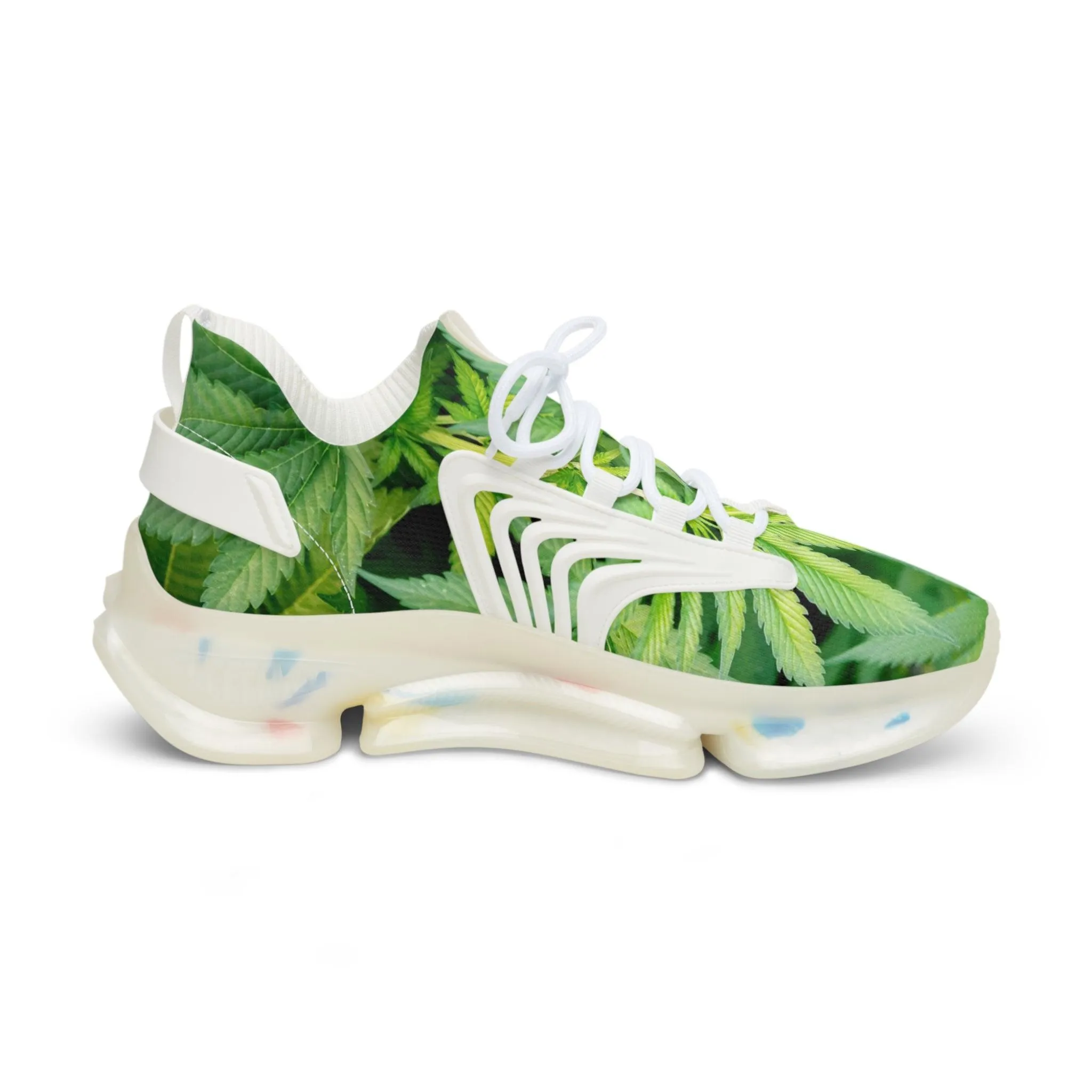 Men's Weed Leaves Mesh Sneakers