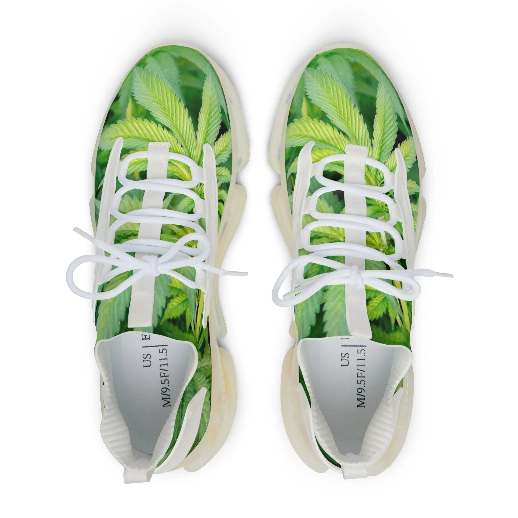 Men's Weed Leaves Mesh Sneakers