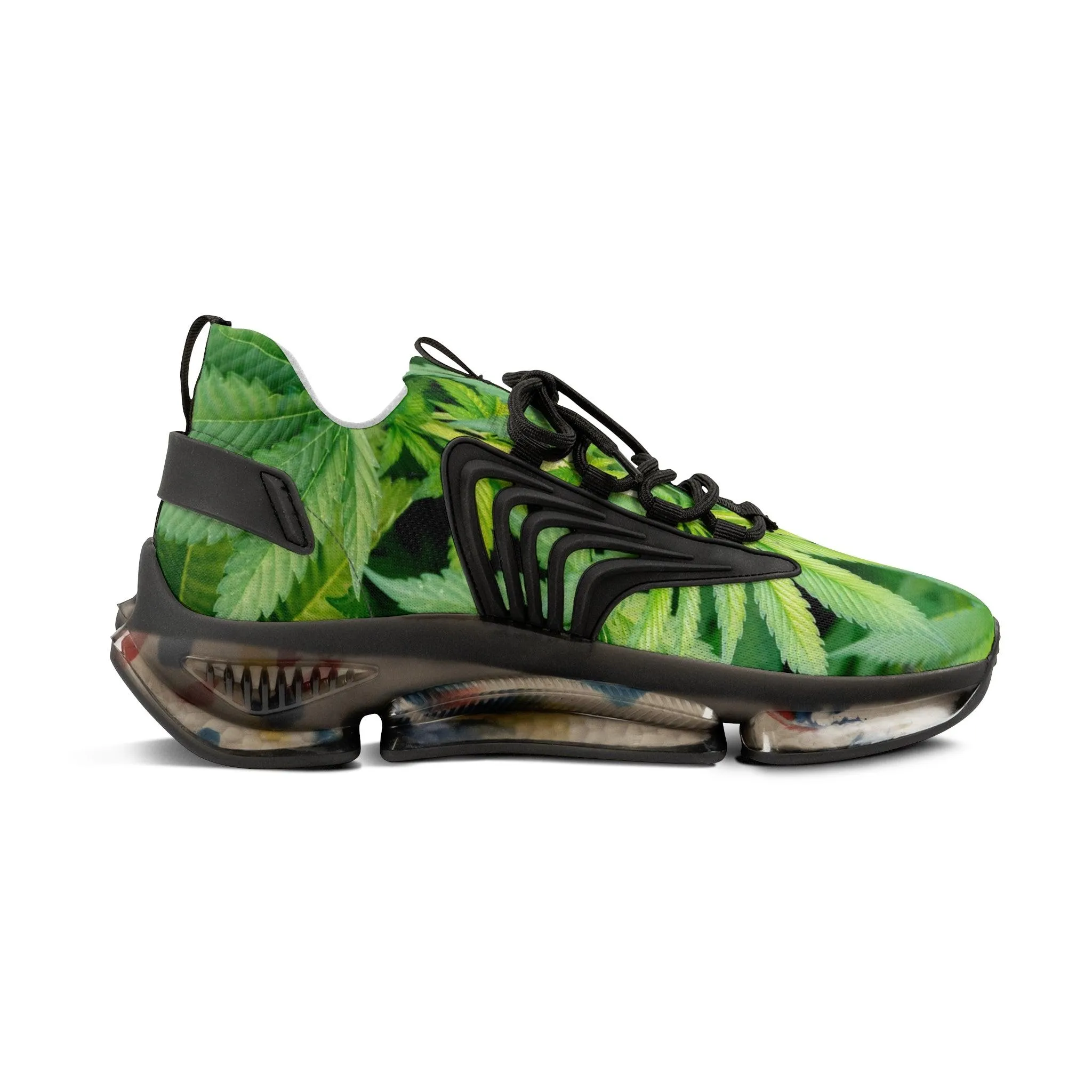 Men's Weed Leaves Mesh Sneakers