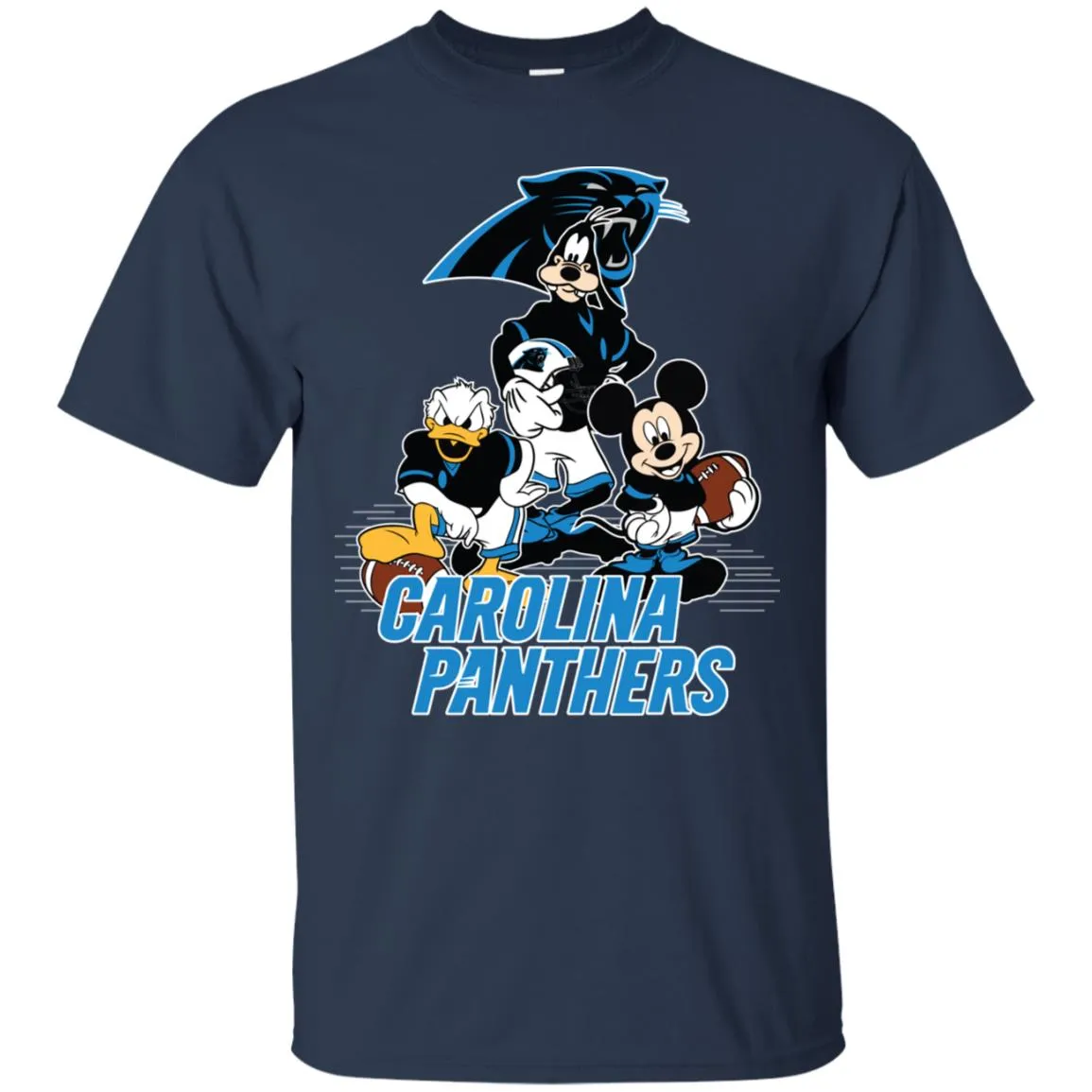 Mickey Mouse Carolina Panthers American Football Nfl Sports Shirt